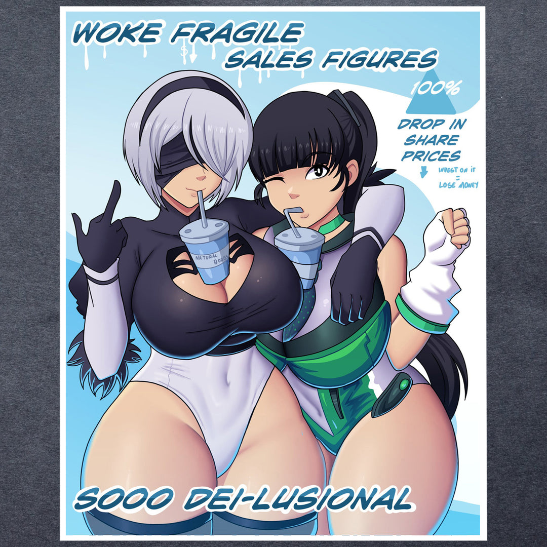 2B and Eve DEI-lusional Sticker