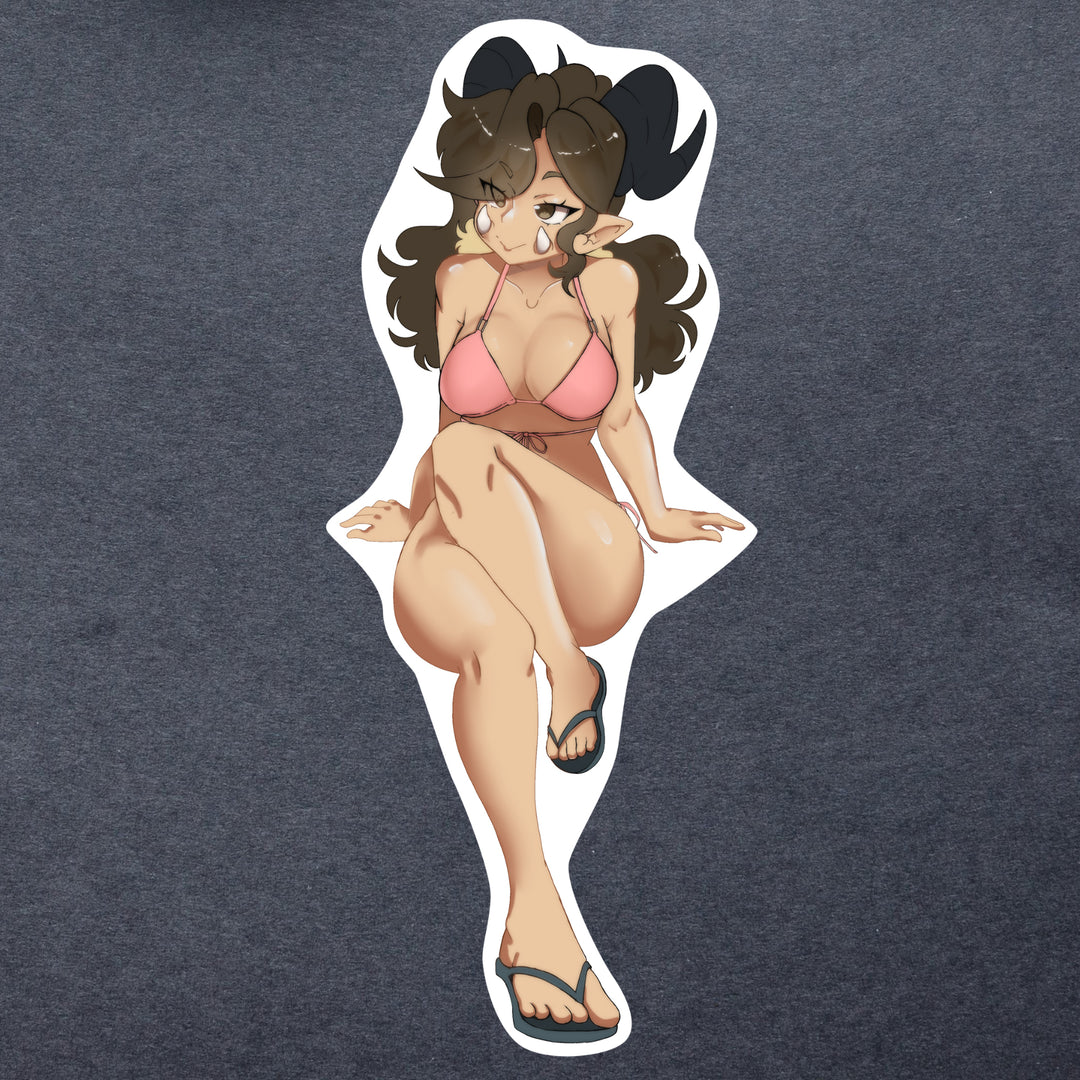Ana in Bikini Sticker