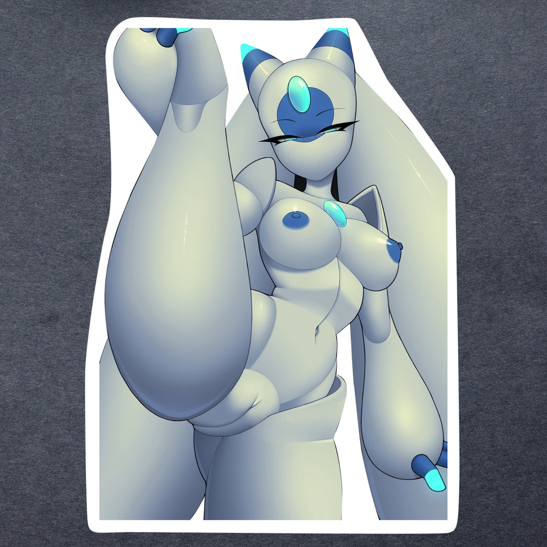 Lewd Palworld Lunaris Lifted Leg Nude Sticker
