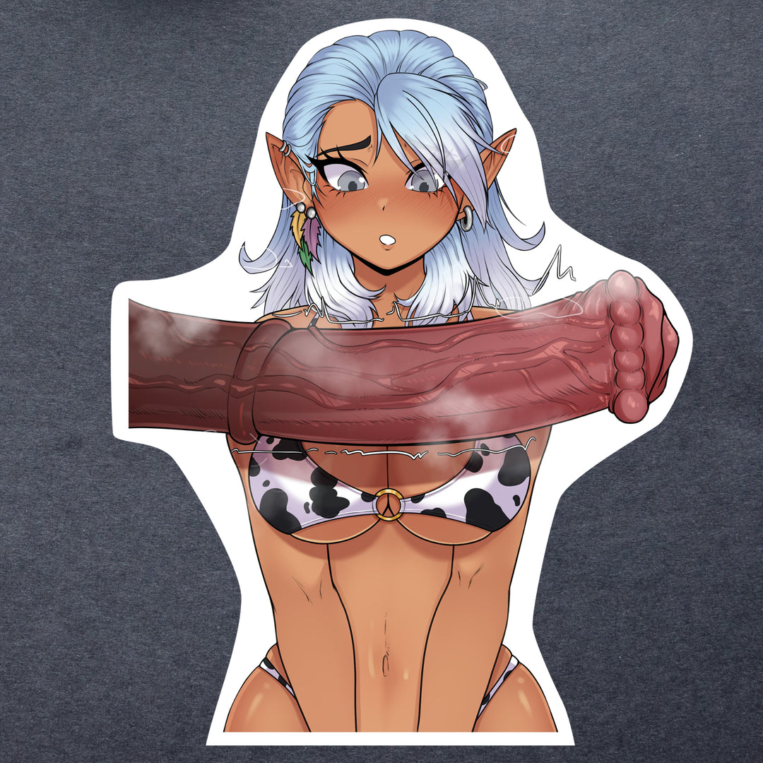 Layla Excited For Her Meal Sticker
