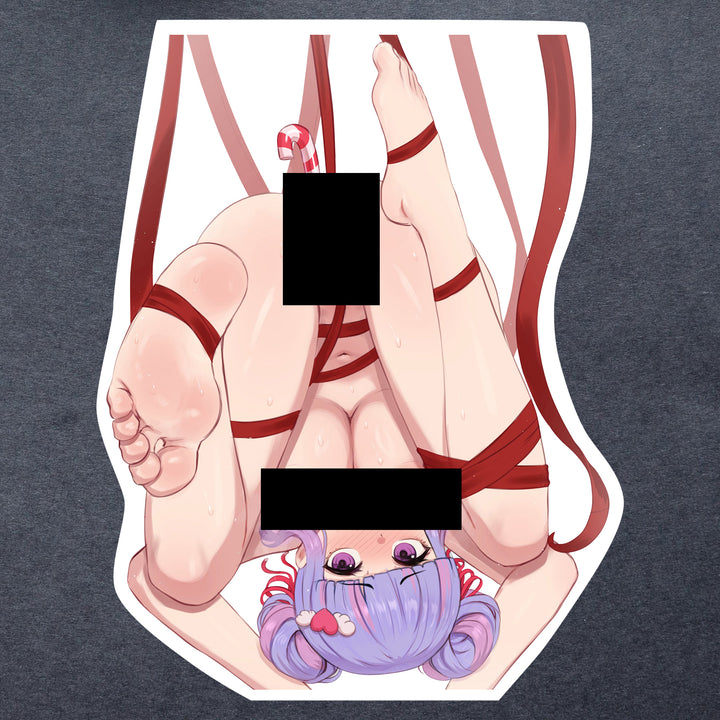 Yunna Enjoying A Candy cane