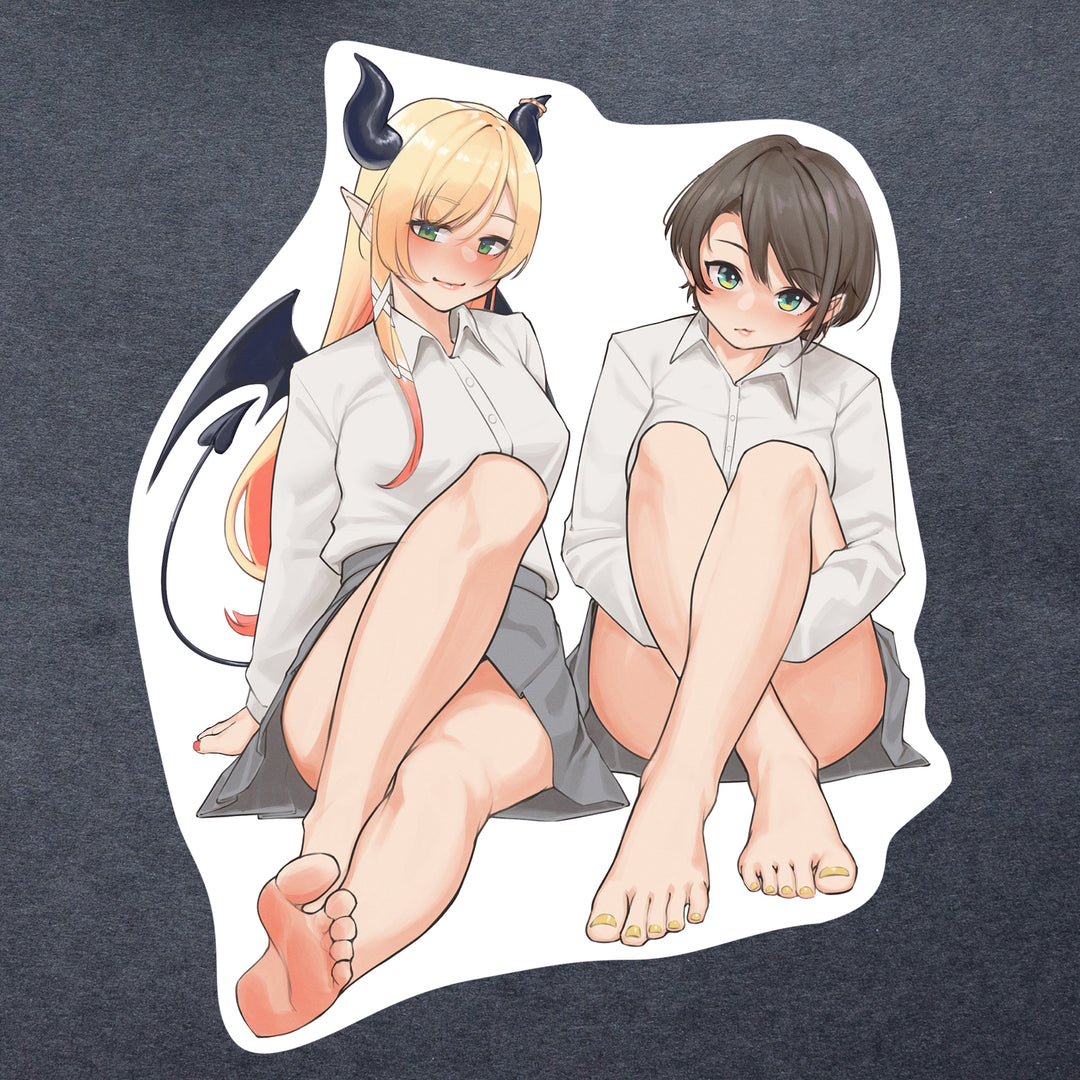 oozora subaru and yuzuki choco feet