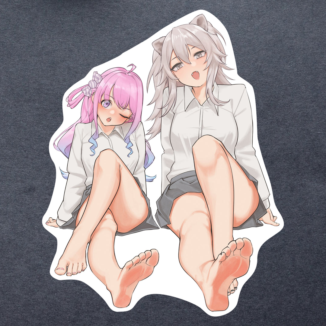 shishiro botan and himemori luna feet