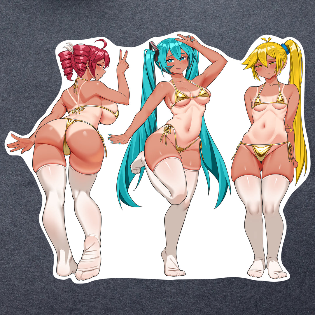 Miku Teto Neru Tanned Golden Week