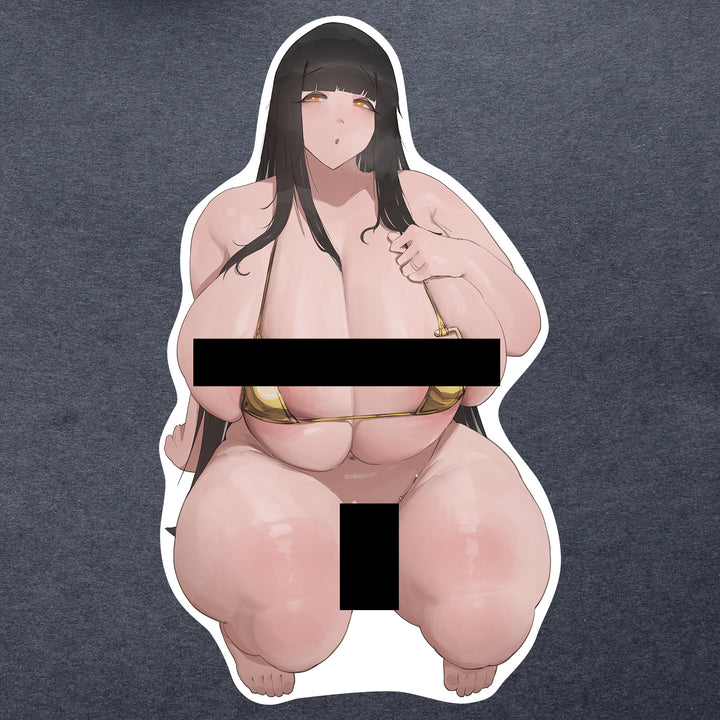 golden bikini fighting for it's life