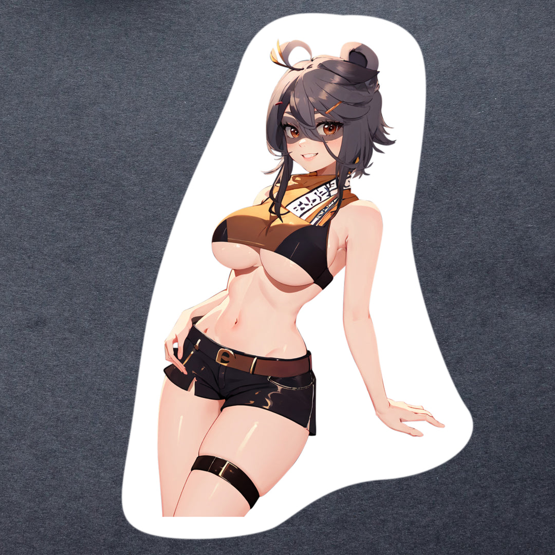 Vtuber lewd Snuffy Vinyl Stickers 1-6 Laptop Decal | UV Proof Water-resistant